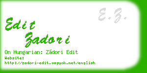 edit zadori business card