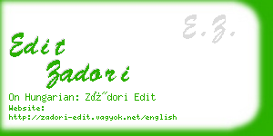 edit zadori business card